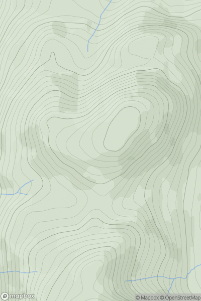 Thumbnail image for Meall Breac [Knoydart to Glen Kingie] showing contour plot for surrounding peak